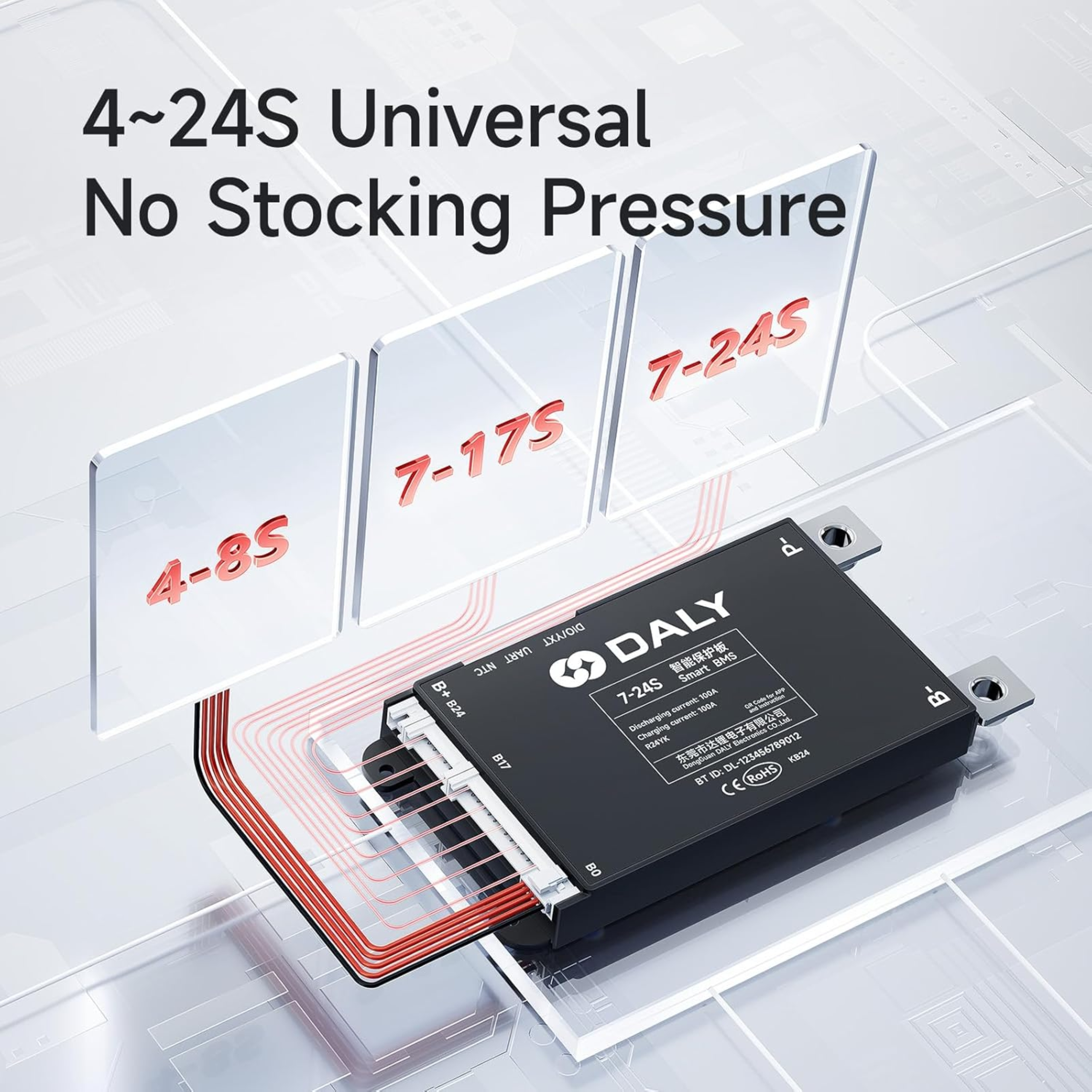 DALY BLACK SMART BMS 7-17S 30A - Image 2